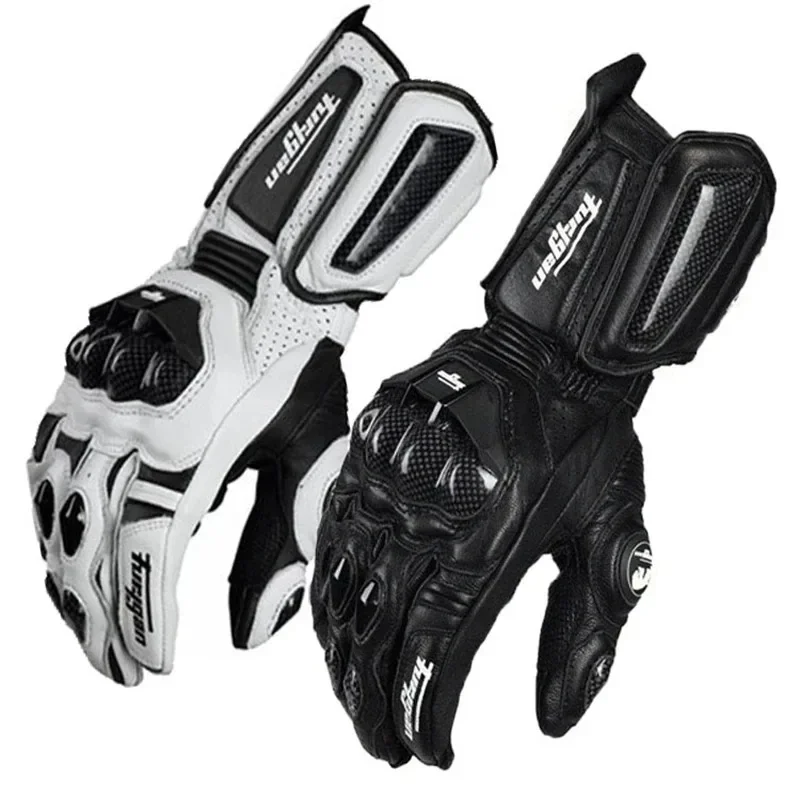 Leather Work Winter Gloves - Luvas de Couro Genuíno para Homens,