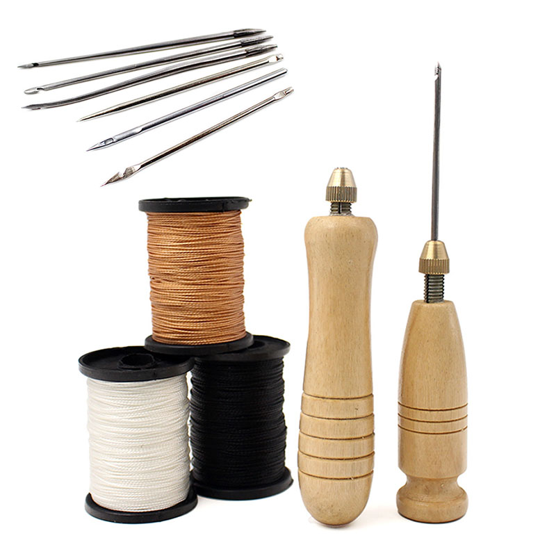 Leatherwork Thread - 1 Conjunto de Ferramentas para Costura