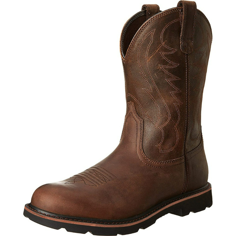 Leatherworking Elemental - Botas Masculinas de Couro Artesanais Estilo