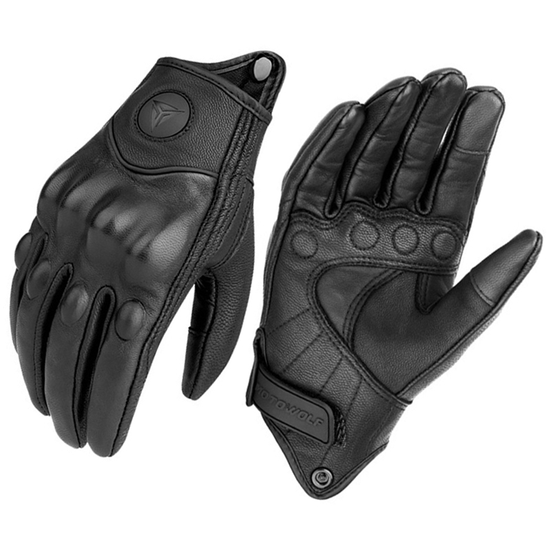 Leather Work Winter Gloves - Luvas da motocicleta das mulheres dos