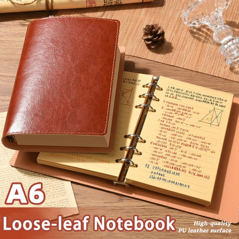Leather Work Notebook - Novo Caderno A5/A6 com Folhas Soltas