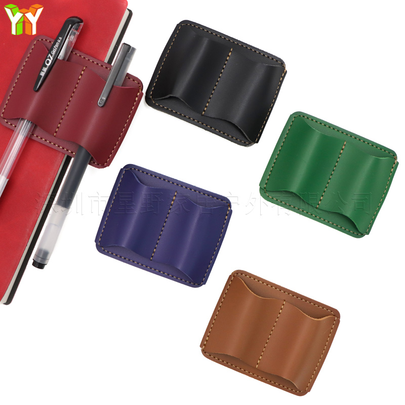 Leather Work Notebook - Suporte de caneta portátil em couro