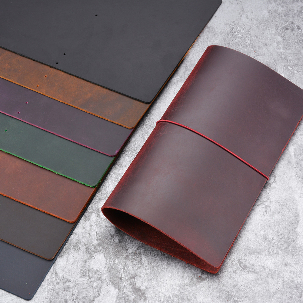 Leather Work Notebook - Capa para caderno de cavalo louco,