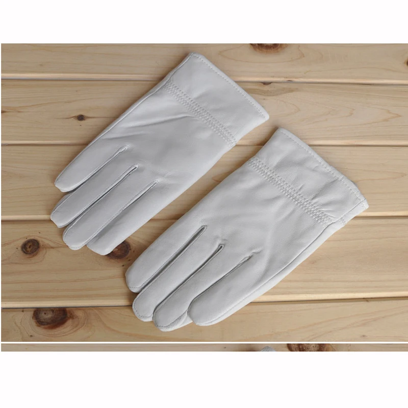 2025 inverno luvas brancas de  - Leather Work Winter Gloves avaliação e preço
