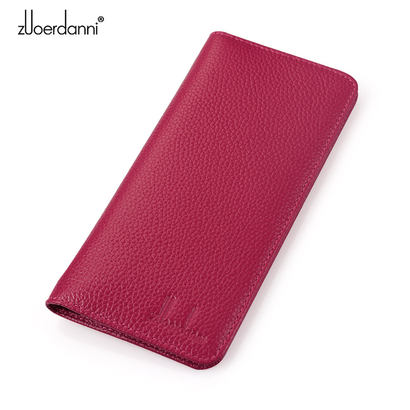 Carteira feminina ultrafina, c - Leather Work Folder avaliação e preço