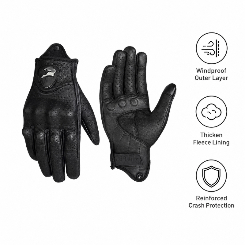 Luvas retrô para motocicleta,  - Leather Work Winter Gloves avaliação e preço