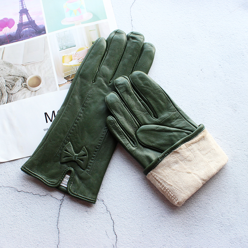 Inverno quente colorido luvas  - Leather Work Winter Gloves avaliação e preço