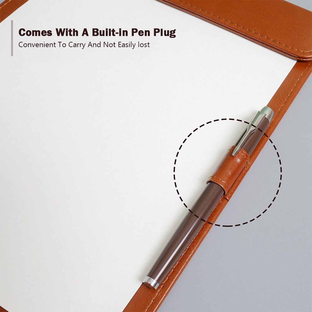 Prancheta Portátil de Couro PU - Leather Work Folder avaliação e preço