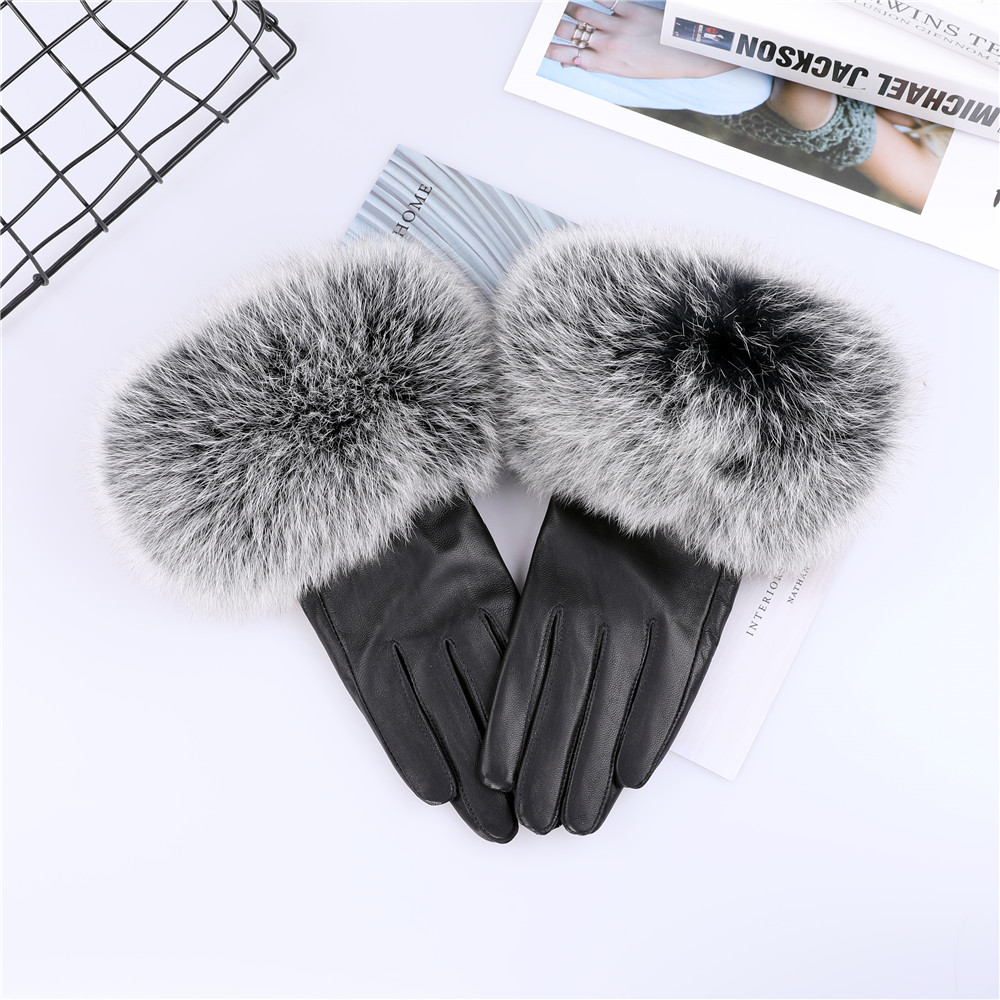Pele de carneiro natural pele  - Leather Work Winter Gloves avaliação e preço