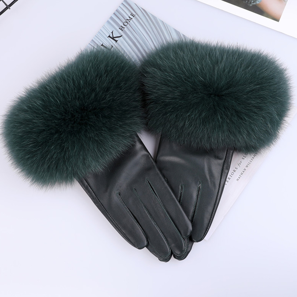 Pele de carneiro natural pele  - Leather Work Winter Gloves avaliação e preço