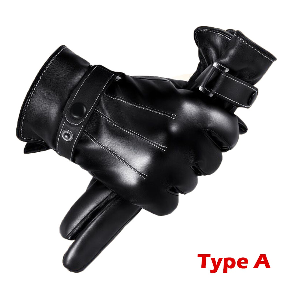 1 par luvas de inverno quente  - Leather Work Winter Gloves avaliação e preço