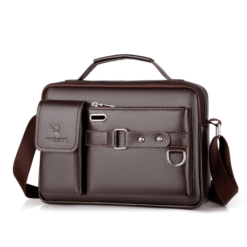 Marca masculina bolsa de ombro - Leatherwork Letters avaliação e preço
