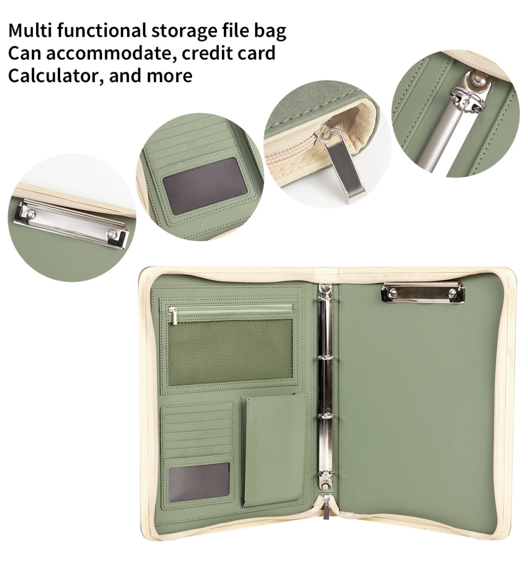 Nova pasta de padfólio com zíp - Leather Work Folder avaliação e preço