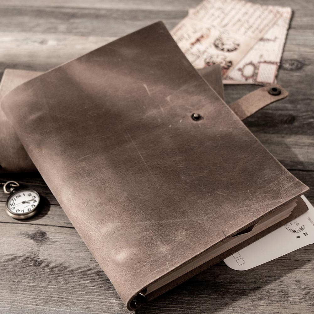 Diários Vintage Tamanho A5 Cad - Leather Work Notebook avaliação e preço