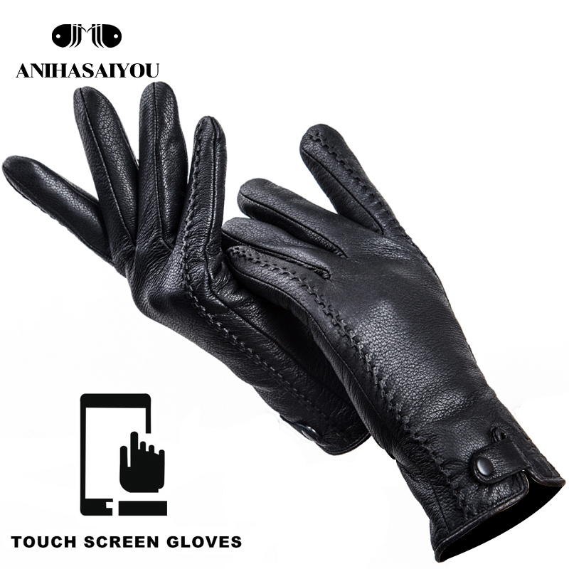 Moda Buckskin luvas de couro f - Leather Work Winter Gloves avaliação e preço