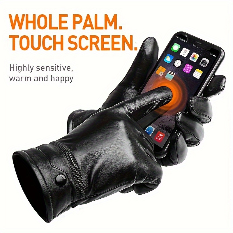 Bison denim luvas masculinas d - Leather Work Winter Gloves avaliação e preço