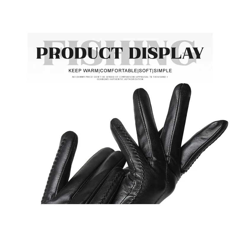 Luvas de pele de carneiro femi - Leather Work Winter Gloves avaliação e preço