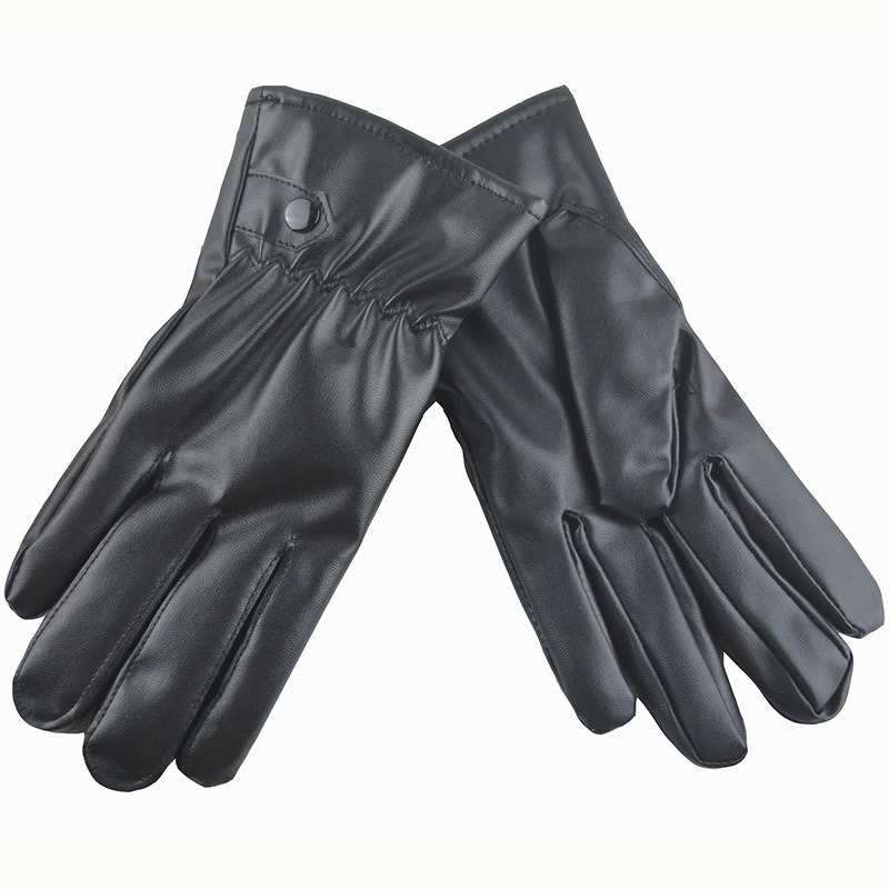 Moda inverno preto luvas de co - Leather Work Winter Gloves avaliação e preço