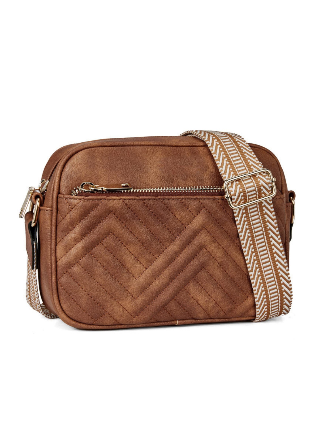 Bolsa crossbody acolchoada fem - Leatherwork Products avaliação e preço