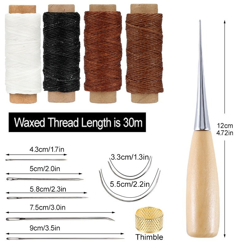 13 pçs conjunto de costura de  - Leatherwork Thread avaliação e preço