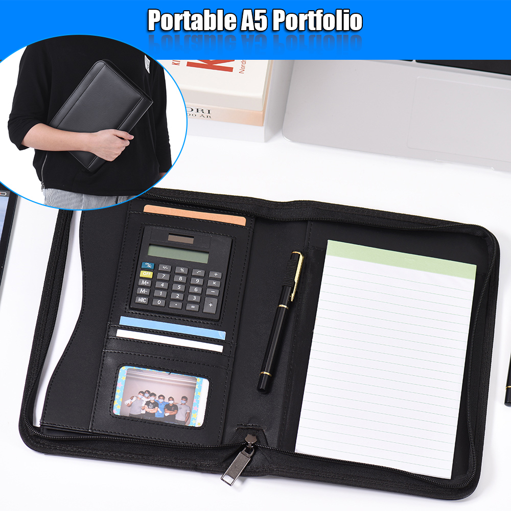 PU Leather Portfolio com fecho - Leather Work Folder avaliação e preço