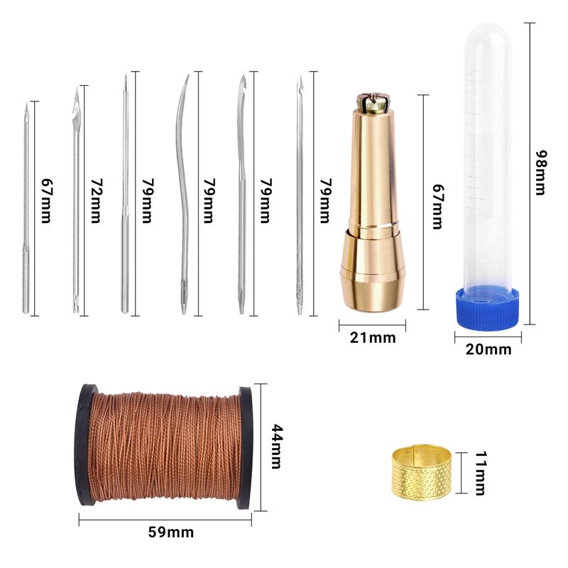 Kit de costura de couro furado - Leatherwork Thread avaliação e preço