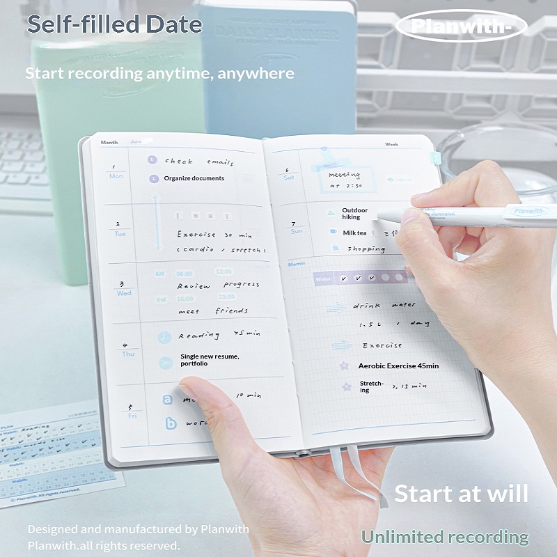 Planejador Anual Auto-datado P - Leather Work Notebook avaliação e preço