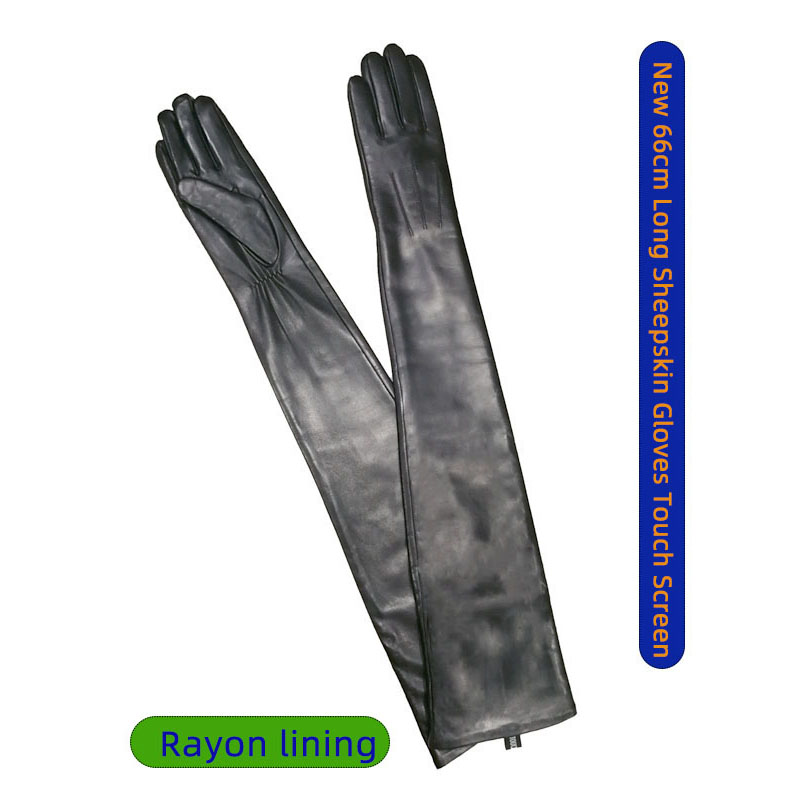 Luvas Femininas Longas de Pele - Leather Work Winter Gloves avaliação e preço
