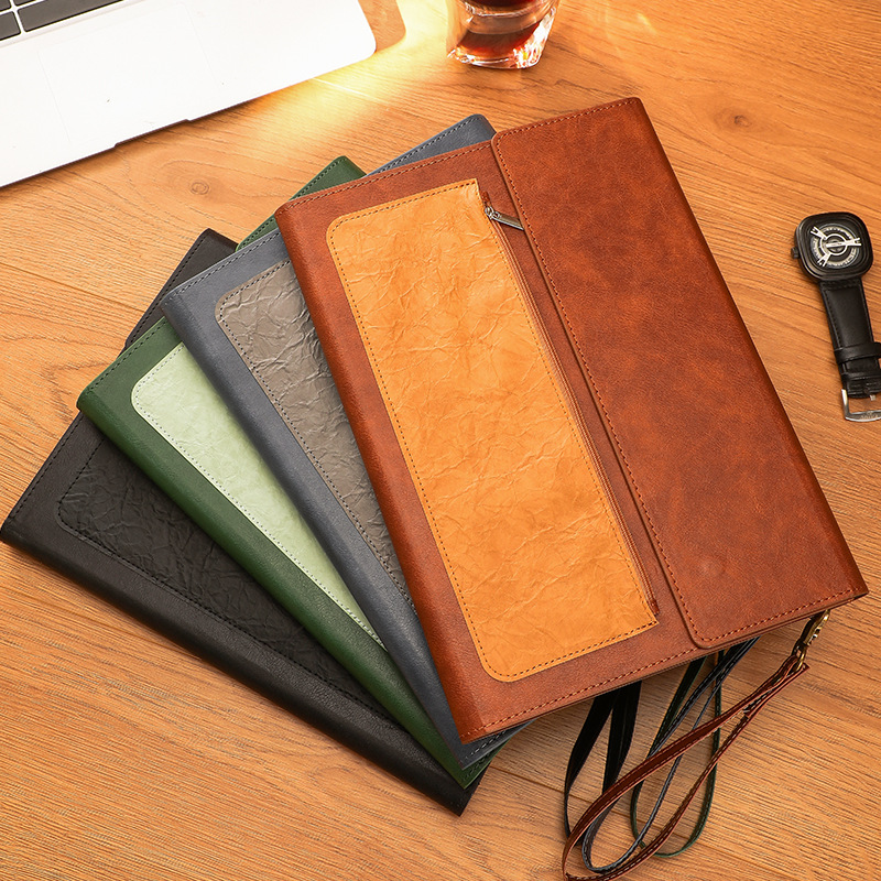 1 peça bolsa de documentos de  - Leather Work Folder avaliação e preço