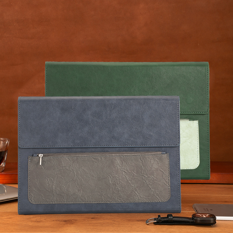 1 peça bolsa de documentos de  - Leather Work Folder avaliação e preço