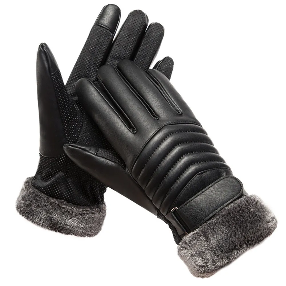 Luvas de isolamento de pelúcia - Leather Work Winter Gloves avaliação e preço